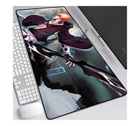bleach Kurosaki Ichigo Tappetino Mouse Gaming 900x 400mm XXL per Mouse e PC, 3mm Mouse Pad Antiscivolo Fondo in Gomma con Bordi Cuciti, C