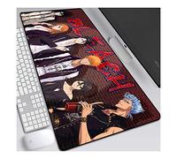 Bleach Kurosaki Ichigo Tappetino Mouse Gaming 900x 400mm XXL per Mouse e PC, 3mm Mouse Pad Antiscivolo Fondo in Gomma con Bordi Cuciti, A