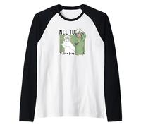 Bleach nel Tu Cute Chibi Collage Vintage Anime Maglia con Maniche Raglan