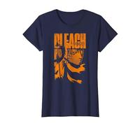 Bleach: Thousand Year Blood War Orange Ichigo Pose Anime Maglietta, Donna, Navy, 3XL