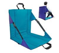 Bleacher Cushion Seat - Reclining Stadium Chair, pieghevole sedia da gioco, sedile sportivo imbottito | Cuscino di supporto leggero per ventilatori all'aperto, spettatori di campo, eventi di viaggio,