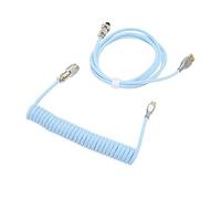 BleCavo USB C per TastieraCavo per Tastiera da GiocoTastiera Ariete, Cavo per Tastiera Hanico Doppio Sve A Spirale Personalizzato Witetachable Metallo Zione USB C A USB A