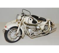 Blechmotorrad Nostalgia Modellino Auto D'Epoca Marca BMW Moto R 60 Con Carrello