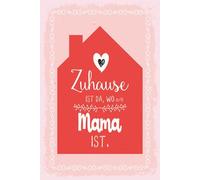 Blechschild 18x12 cm Zuhause ist da wo Mama ist