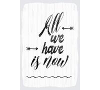 Blechschild 20x30 cm All we have is now weißes