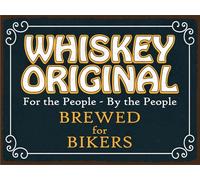 Blechschild 30x40 cm Whiskey original For the People Deko Schild