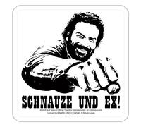 Blechwarenfabrik Braunschweig Bud Spencer Schnauze und Ex - Coperchio da birra in lamiera multicolore, dimensioni: 10 x 10 cm, DC02