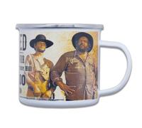 Blechwarenfabrik Braunschweig Bud Spencer und Terence Hill Wanted Best Duo Ever - Tazza smaltata, multicolore, 0,5 l, 9 cm x 9 cm, EBT04