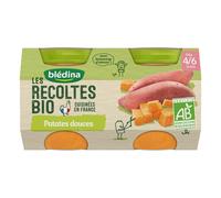 Blédina Les Récoltes Bio dai 4/6 mesi Vasetti Verdure Patate Dolci 2x130g - Alimento per bambini