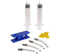 „Bleeding Kit“ For Disc Brakes Bleedbox, M-Wave, Consist Of Each 2 X Syringe 25Ml, M5 Adapter & M6 Adapter, Each 4 X O-Ring Dot4 & O-Ring Mineral Oil, 1 X Tube Cutter, 1 X Pad Spreader, Box