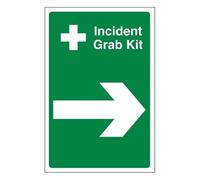 Bleedsave Incident Grab Kit freccia destra 300 x 400 mm - autoadesivo vinile cartello di sicurezza