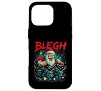 Blegh Sleigher Claus Metal Blegh Krampus Natale Custodia per iPhone 16 Pro