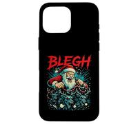 Blegh Sleigher Claus Metal Blegh Krampus Natale Custodia per iPhone 16 Pro Max