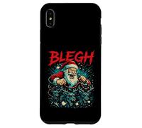 Blegh Sleigher Claus Metal Blegh Krampus Natale Custodia per iPhone XS Max