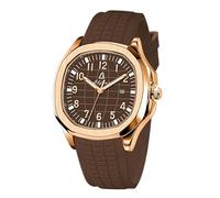 Blekon Collections Orologio al quarzo da uomo, 44 mm, comodo cinturino in silicone, lancette e numeri luminosi, display della data di facile lettura, elegante quadrante rotondo, perfetto per l'uso