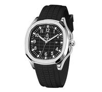 Blekon Collections Orologio al quarzo da uomo, 44 mm, comodo cinturino in silicone, lancette e numeri luminosi, display della data di facile lettura, elegante quadrante rotondo, perfetto per l'uso