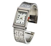 Blekon Collections Orologio analogico al quarzo da donna con cassa da 21 mm Dieci Comandamenti, argento, medio, unico, classico, 10 comandamenti,