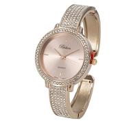 Blekon Collections - Orologio da donna alla moda, lunetta con strass da 32 mm e bracciale semi-polsino, un elegante orologio con un'eleganza radiosa, perfetto per una moda senza sforzo e una