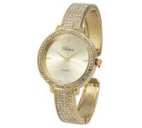 Blekon Collections - Orologio da donna alla moda, lunetta con strass da 32 mm e bracciale semi-polsino, un elegante orologio con un'eleganza radiosa, perfetto per una moda senza sforzo e una