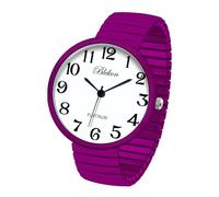 Blekon Collections - Orologio da polso alla moda, con cinturino elastico e movimento giapponese PC21J Grande faccia Medium Rosalina