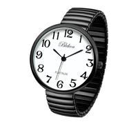 Blekon Collections - Orologio da polso alla moda, con cinturino elastico e movimento giapponese PC21J Grande faccia Medium Canna di fucile