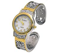 Blekon Collezioni Orologio da donna giapponese al quarzo da 28 mm con cassa elegante, Bicolore, Small, Elegante