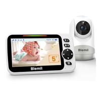 Blemil Baby Monitor 5'', Schermo Diviso, Senza WiFi, Batteria 3500 mAh