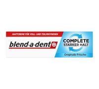 Blend-a-dent Complete - Crema adesiva per protesi complete e parziali, freschezza originale, 47 g