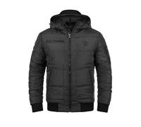 BLEND Boris Teddy Giacca Invernale Giaccone All'Esterna con Fodera D'Orsacchiotto da Uomo con Cappuccio, Taglia:S, Colore:Black Teddy (75126)