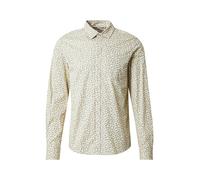 BLEND Camicia 'BHAGGE' crema / blu scuro Uomo BLEND S crema / blu scuro