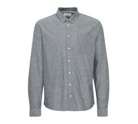 BLEND Camicia blu fumo / grigio argento Uomo BLEND L blu fumo / grigio argento