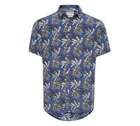 Blend Camicia da uomo a maniche corte 20712356, Denim scuro (194118)., M