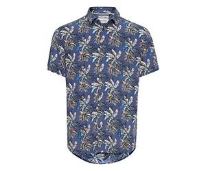 Blend Camicia da uomo a maniche corte 20712356, Denim scuro (194118)., M