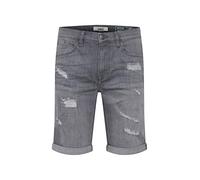 Blend Deniz - Jeans corti da uomo, in denim, effetto Destroyed in materiale elasticizzato, vestibilità regolare, Denim Grey (76205)., XXXL