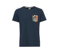 BLEND Florens Magliette T-Shirt A Maniche Corte con Stampa da Uomo con Girocollo Taschino, Taglia:L, Colore:Navy (70230)