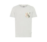 BLEND Florens Magliette T-Shirt A Maniche Corte con Stampa da Uomo con Girocollo Taschino, Taglia:S, Colore:Chip Grey (75153)