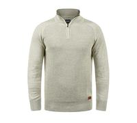 BLEND Ganbolf Maglione in Maglia Grossa Pullover Maglieria da Donna con Colletto Troyer in Cotone 100% Stampa, Taglia:L, Colore:Stone Mix (70813)