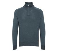 BLEND Ganbolf Maglione in Maglia Grossa Pullover Maglieria da Donna con Colletto Troyer in Cotone 100% Stampa, Taglia:L, Colore:Ensign Blue (70260)