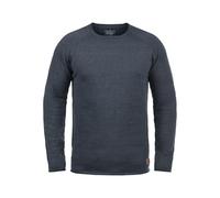 BLEND John Maglione Pullover Maglieria da Uomo con Girocollo in Cotone 100%, Taglia:S, Colore:Navy (70230)
