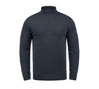BLEND Latif Maglione col Collo Alto Pullover in Maglia Dolcevita da Uomo con Collo Alto, Taglia:XL, Colore:Navy (70230)