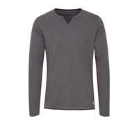 BLEND Leonas Maglia Maglie A Maniche Lunghe da Uomo con Girocollo, Taglia:M, Colore:Pewter Mix (70817)