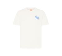 BLEND Maglietta 'BHSun Island' blu / arancione / bianco Uomo BLEND XXXL