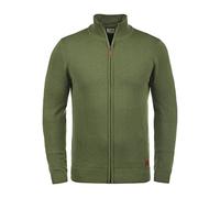 BLEND Norman Cardigan Maglione Maglia con Bottoni da Uomo con Collo Alto Stampa, Taglia:L, Colore:Burnt Olive (77011)