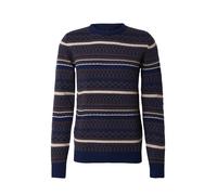 BLEND Pullover navy / oliva / bianco lana Uomo BLEND XXL navy / oliva / bianco lana