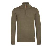 BLEND Robin Maglione Pullover Troyer da Uomo con Collo Alto Stampa, Taglia:M, Colore:Burnt Olive (77011)