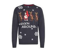 BLEND Pullover 'Rudolph' blu / colori misti, Taglia M
