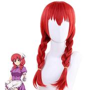 Blend S Esu Miu Amano Cosplay Wig Red Double Ponytail Braids Synthetic Hair Peruca Anime Costume Role Play Wigs+Wig Cap KUMZ4276