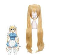 Blend S Kaho Hinata Parrucca Cosplay Donna Lolita Bionda Lunghe Ondulate Coda di cavallo Capelli sintetici Anime Parrucche + Parrucca Cap KUMZ7081