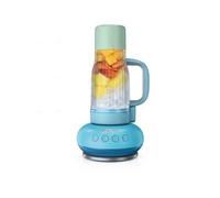Ninja BlendBoss Frullatore compatto con bicchiere portatile, frullatore personale con bicchiere da viaggio rimovibile, 3 modalità automatiche preimpostate, color Azzurro DB351EUBL