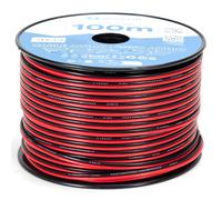 Blendend Cavo audio 2G da 0,75 mm², rotolo da 100 metri, con isolamento nei colori bianco e nero, ideale per connessioni sistemi audio.
